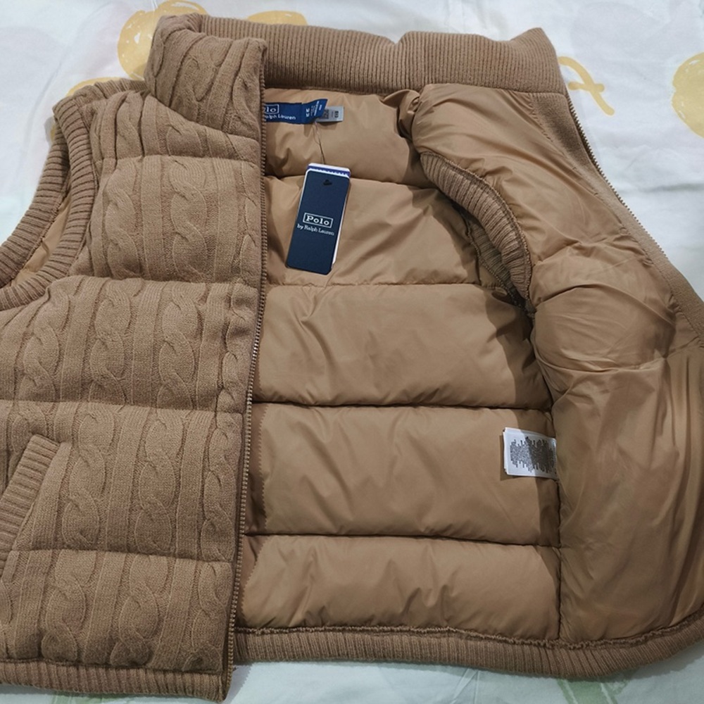 Ralph Lauren Knit Cable Texture Warm Vest - Picture 6 of 7